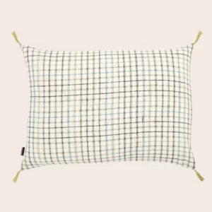 Housse de coussin Bajna - Neige Lac Checks - Caravane Paris