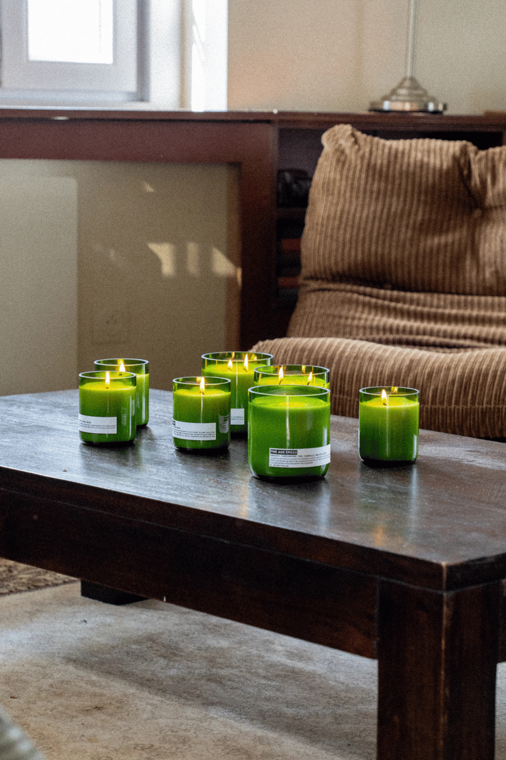 bougie-parfumees-q-de-bouteilles-maison-couture Bougie parfumée haut de gamme Q de Bouteilles avec contenant en verre upcyclé