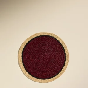 Set de table Globe - Carmin/ Naturel - Maison Sarah Lavoine