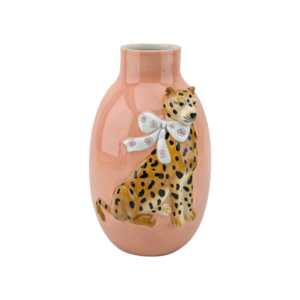 Vase léopard orange