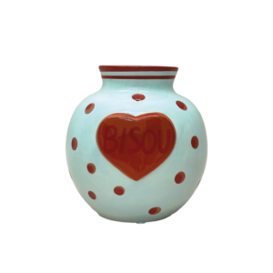 Vase bisou bleu