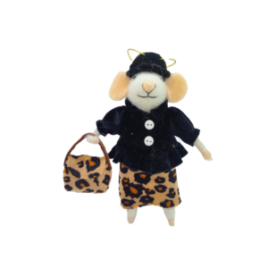 Souris léopard avec sac à suspendre