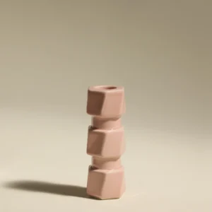 Bougeoir Colonna rose MM