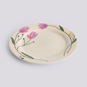 Assiette plate Wild flower crocus La Pittura